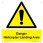 WV12923: Danger Helicopter Landing Area