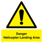 WV12923: Danger Helicopter Landing Area