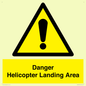 WV12923: Danger Helicopter Landing Area