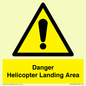 WV12923: Danger Helicopter Landing Area