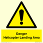 WV12923: Danger Helicopter Landing Area