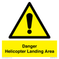 WV12923: Danger Helicopter Landing Area