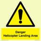 WV12923: Danger Helicopter Landing Area