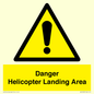 WV12923: Danger Helicopter Landing Area