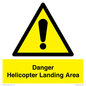 WV12923: Danger Helicopter Landing Area