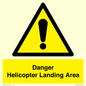 WV12923: Danger Helicopter Landing Area