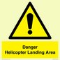 WV12923: Danger Helicopter Landing Area