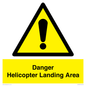 WV12923: Danger Helicopter Landing Area