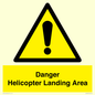WV12923: Danger Helicopter Landing Area