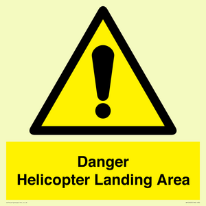 WV12923: Danger Helicopter Landing Area