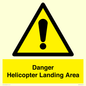 WV12923: Danger Helicopter Landing Area