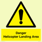 WV12923: Danger Helicopter Landing Area