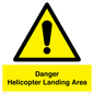 WV12923: Danger Helicopter Landing Area
