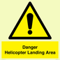 WV12923: Danger Helicopter Landing Area