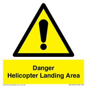 WV12923: Danger Helicopter Landing Area