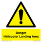 WV12923: Danger Helicopter Landing Area