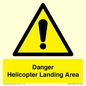 WV12923: Danger Helicopter Landing Area