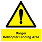 WV12923: Danger Helicopter Landing Area