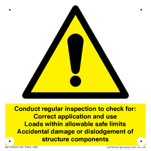 WV12940: Conduct regular inspection