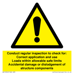 WV12940: Conduct regular inspection