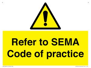 WV12946: Refer to SEMA Code of practice
