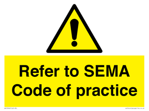 WV12946: Refer to SEMA Code of practice