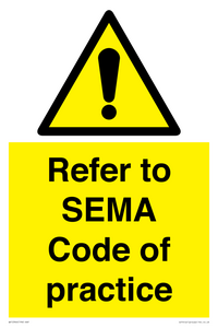 WV12946: Refer to SEMA Code of practice