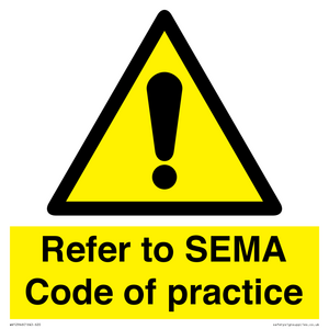 WV12946: Refer to SEMA Code of practice