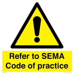 WV12946: Refer to SEMA Code of practice