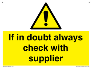 WV12949: If in doubt always check with supplier