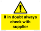 WV12949: If in doubt always check with supplier