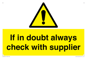 WV12949: If in doubt always check with supplier