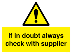 WV12949: If in doubt always check with supplier