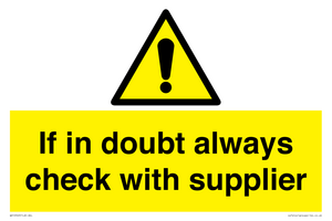 WV12949: If in doubt always check with supplier