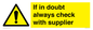 WV12949: If in doubt always check with supplier