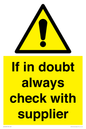 WV12949: If in doubt always check with supplier