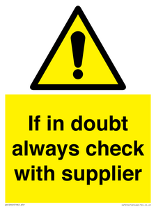 WV12949: If in doubt always check with supplier