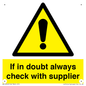 WV12949: If in doubt always check with supplier