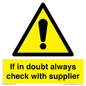 WV12949: If in doubt always check with supplier