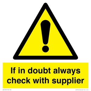 WV12949: If in doubt always check with supplier