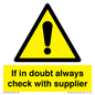 WV12949: If in doubt always check with supplier
