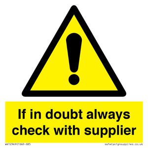WV12949: If in doubt always check with supplier