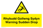WV13048: Rhybudd Gollwng Sydyn Warning Sudden Drop