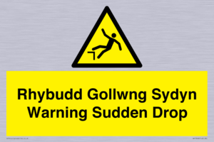 WV13048: Rhybudd Gollwng Sydyn Warning Sudden Drop