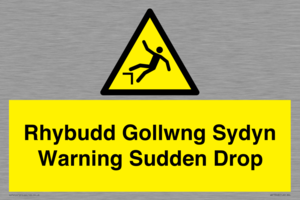 WV13048: Rhybudd Gollwng Sydyn Warning Sudden Drop