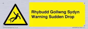 WV13048: Rhybudd Gollwng Sydyn Warning Sudden Drop