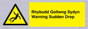WV13048: Rhybudd Gollwng Sydyn Warning Sudden Drop