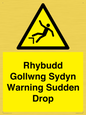 WV13048: Rhybudd Gollwng Sydyn Warning Sudden Drop