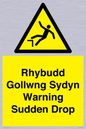 WV13048: Rhybudd Gollwng Sydyn Warning Sudden Drop