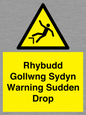 WV13048: Rhybudd Gollwng Sydyn Warning Sudden Drop